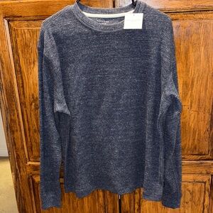 American Eagle Outfitters Textured Blue Sweater